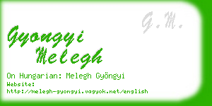 gyongyi melegh business card